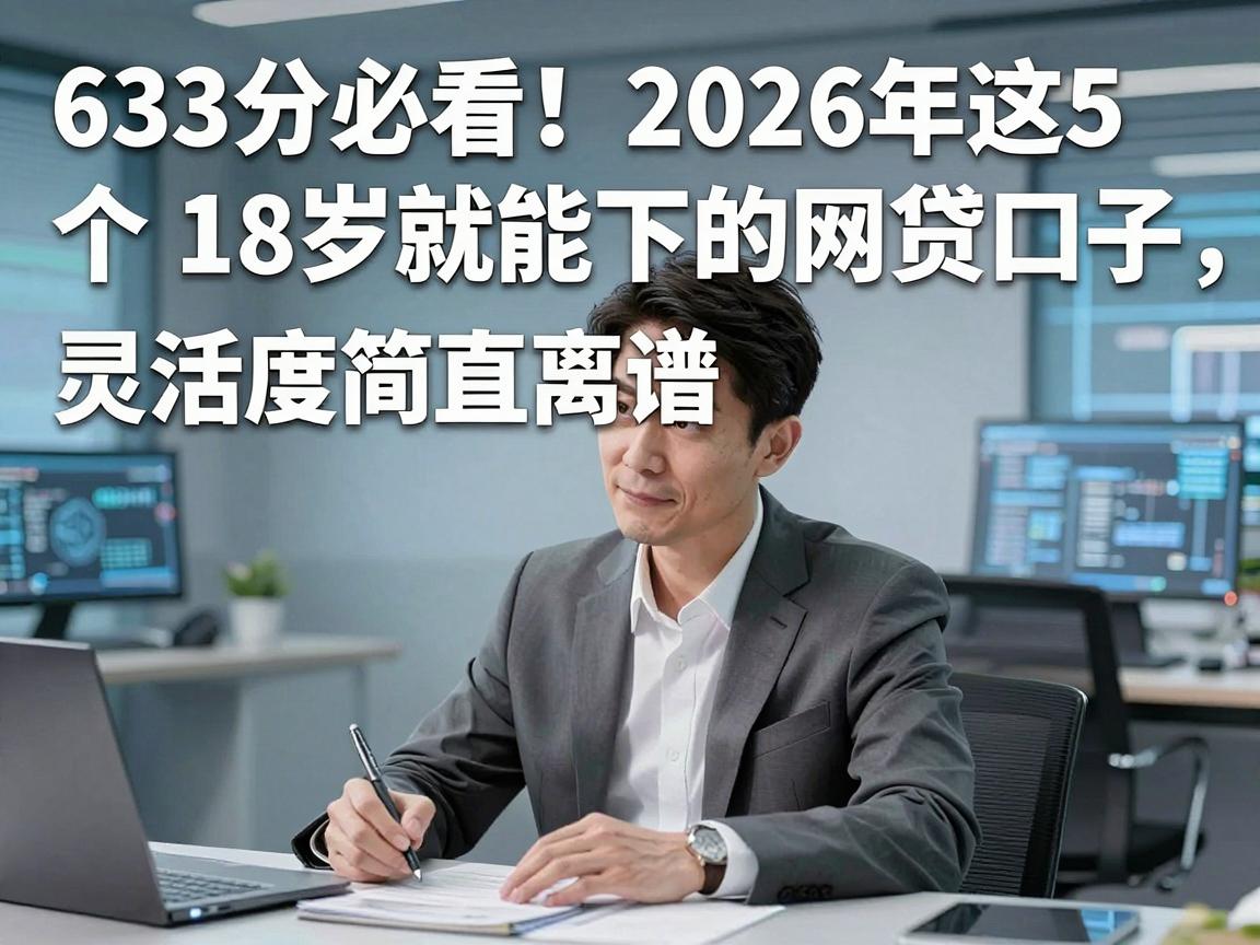 633分必看!2026年这5个18岁就能下的网贷口子,灵活度简直离谱