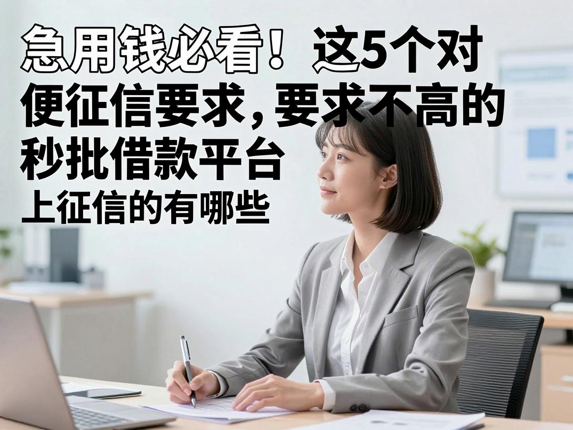急用钱必看!这5个对征信要求不高的秒批借款平台上征信的有哪些