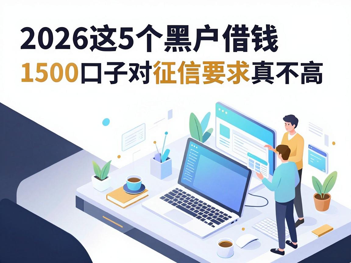 黑户可以贷款的正规平台app盘点:2026这5个黑户借钱1500口子对征信要求真不高