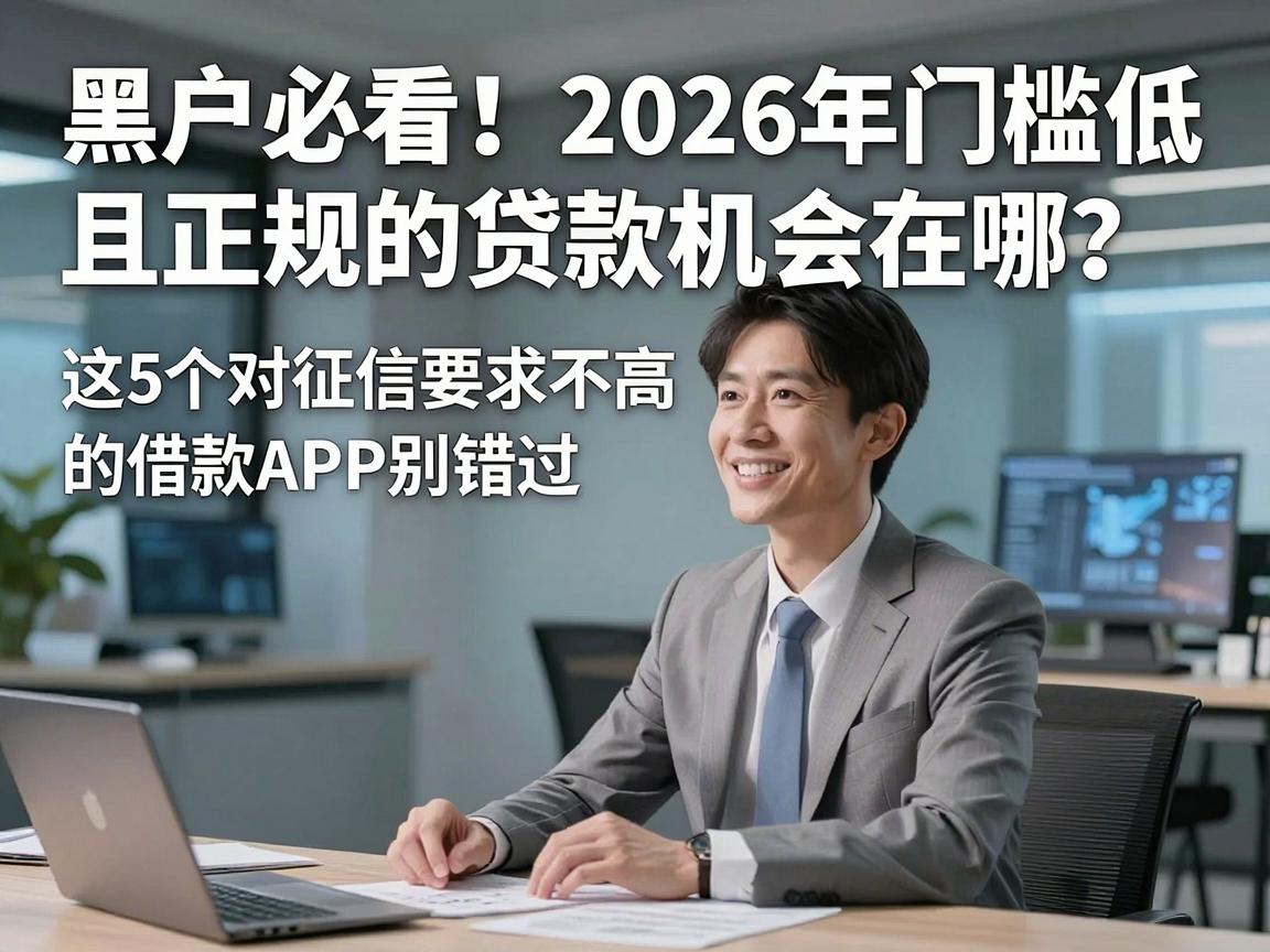 黑户必看!2026年门槛低且正规的贷款机会在哪?这5个对征信要求不高的借款APP别错过
