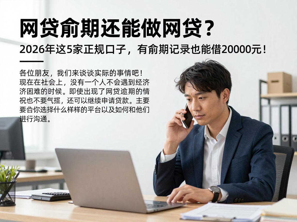 网贷逾期还能做网贷？2026年这5家正规口子，有逾期记录也能借20000元！