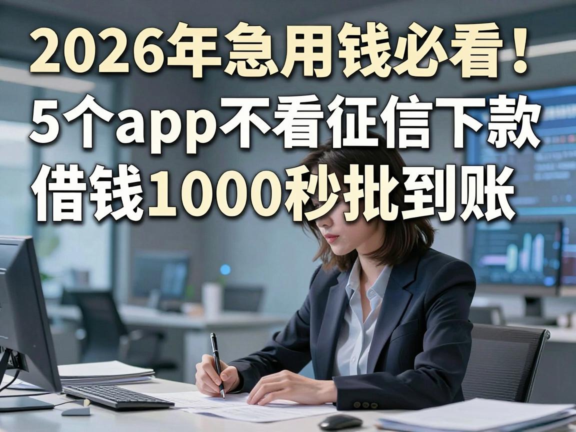 2026年急用钱必看!5个app不看征信下款,借钱1000秒批到账