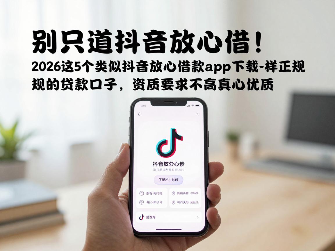 别只知道抖音放心借!2026这5个类似抖音放心借借款app下载一样正规的贷款口子,资质要求不高真心优质
