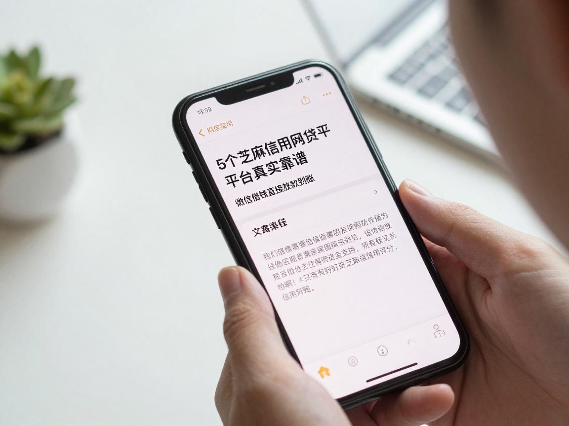 5个芝麻信用网贷平台真实靠谱，微信借钱直接放款到账