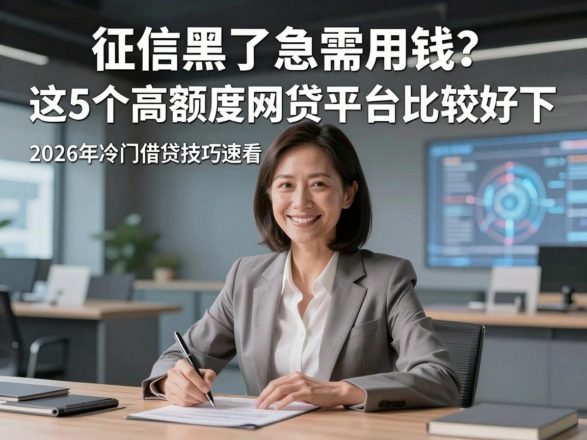 征信黑了急需用钱?这5个高额度网贷平台比较好下,2026年冷门借贷技巧速看!