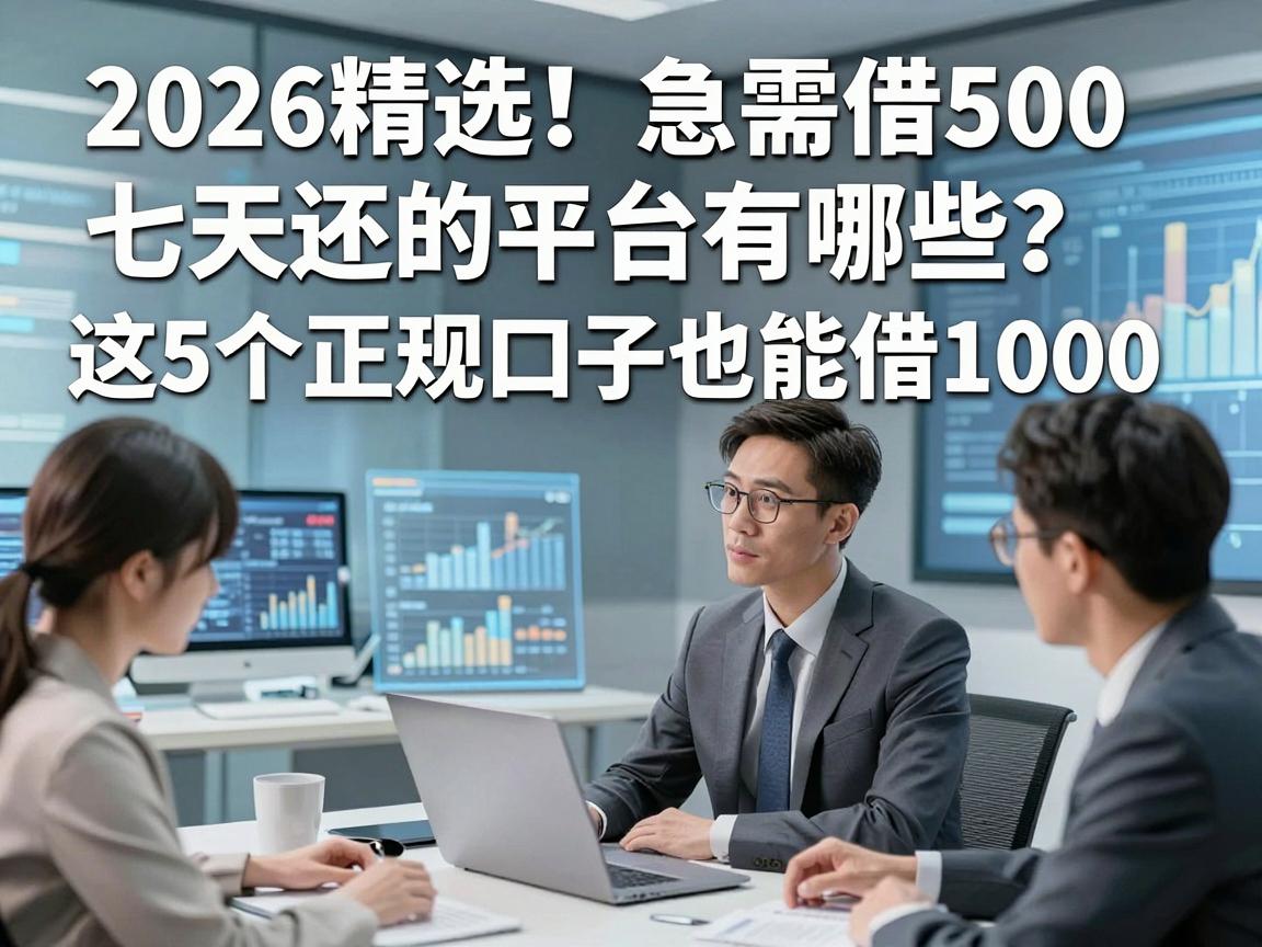2026精选!急需借500七天还的平台有哪些?这5个正规口子也能借1000