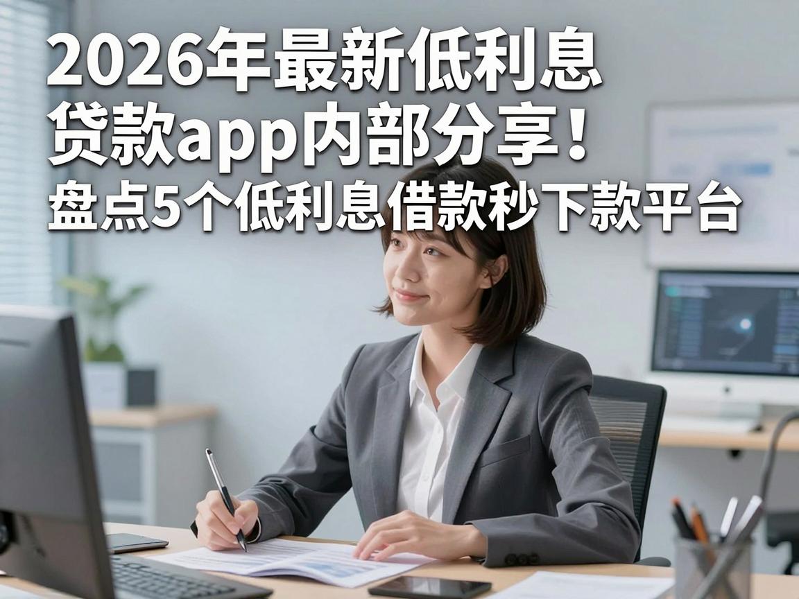 2026年最新低利息贷款app内部分享!盘点5个低利息借款秒下款平台