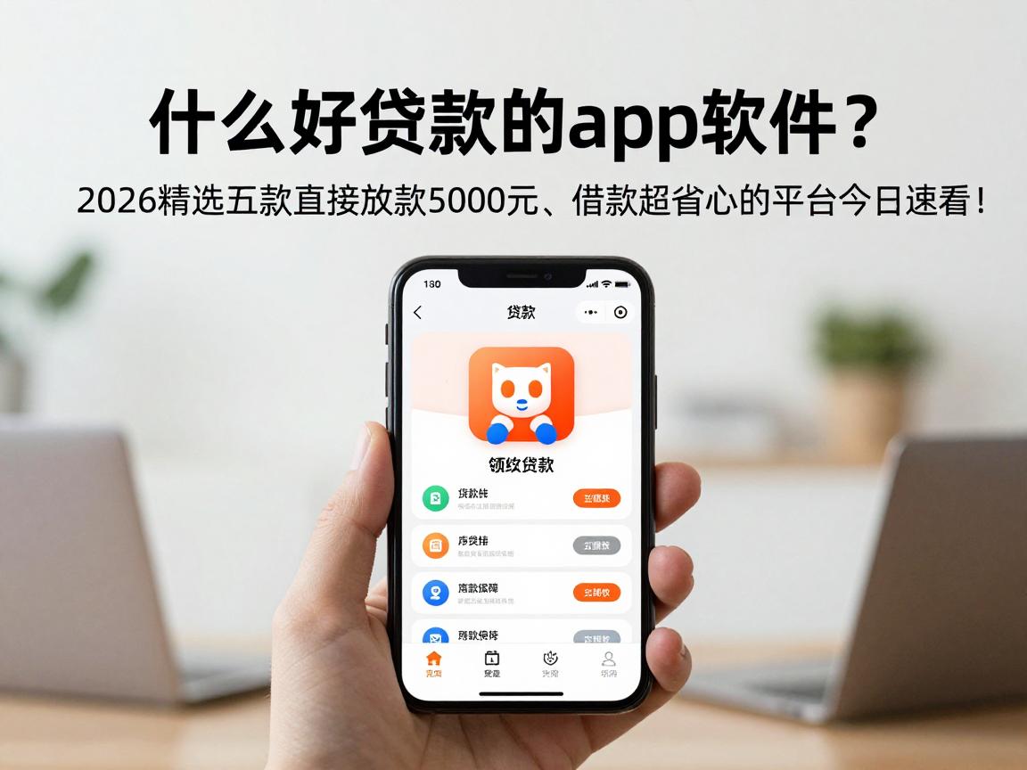 什么好贷款的app软件？2026精选五款直接放款5000元、借款超省心的平台今日速看！