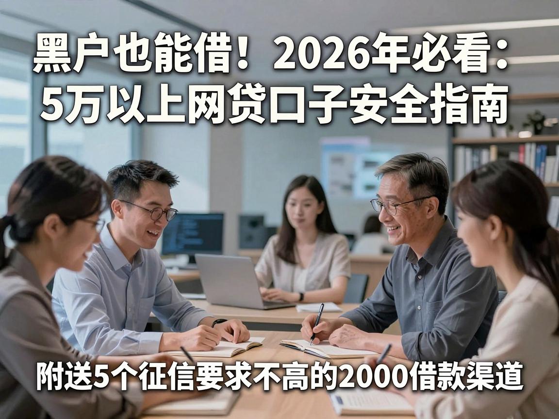 黑户也能借!2026年必看:5万以上网贷口子安全指南,附送5个征信要求不高的2000借款渠道