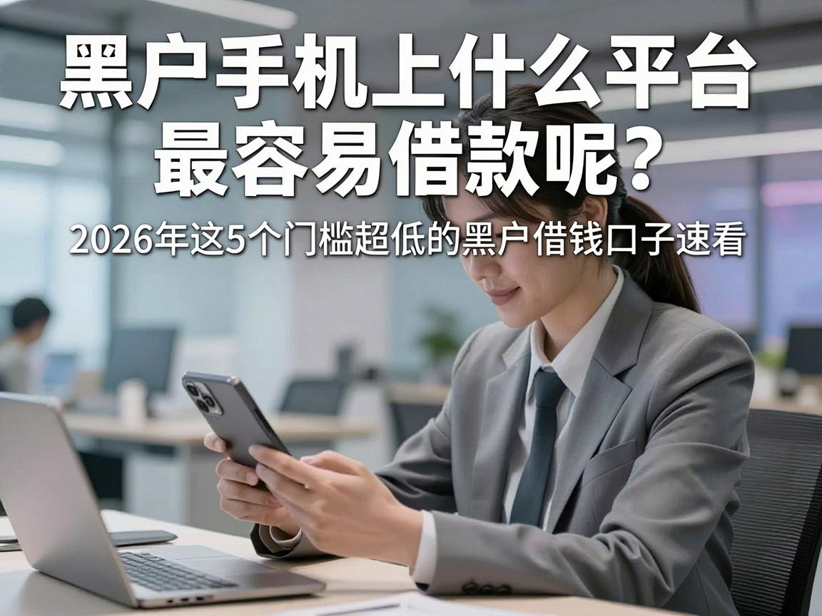 黑户手机上什么平台最容易借款呢?2026年这5个门槛超低的黑户借钱口子速看