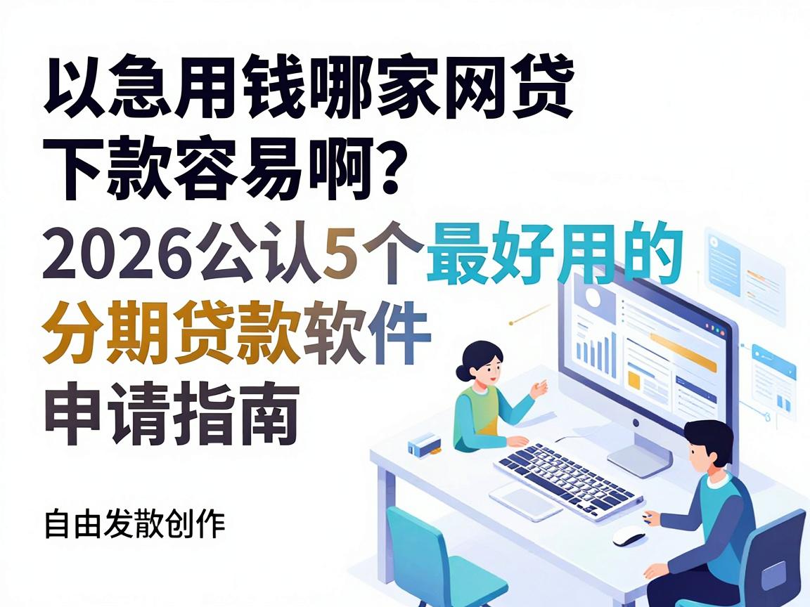 急用钱哪家网贷下款容易啊?2026公认5个最好用的分期贷款软件申请指南