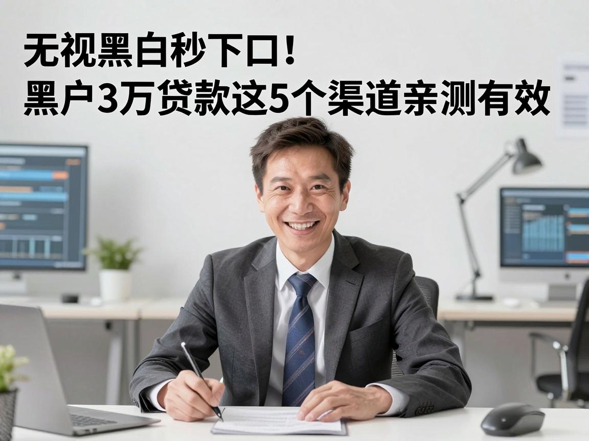 无视黑白秒下口!黑户3万贷款这5个渠道亲测有效