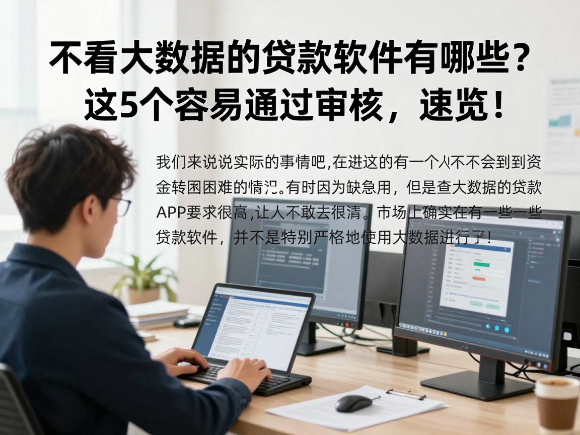 不看大数据的贷款软件有哪些？这5个容易通过审核，速览！