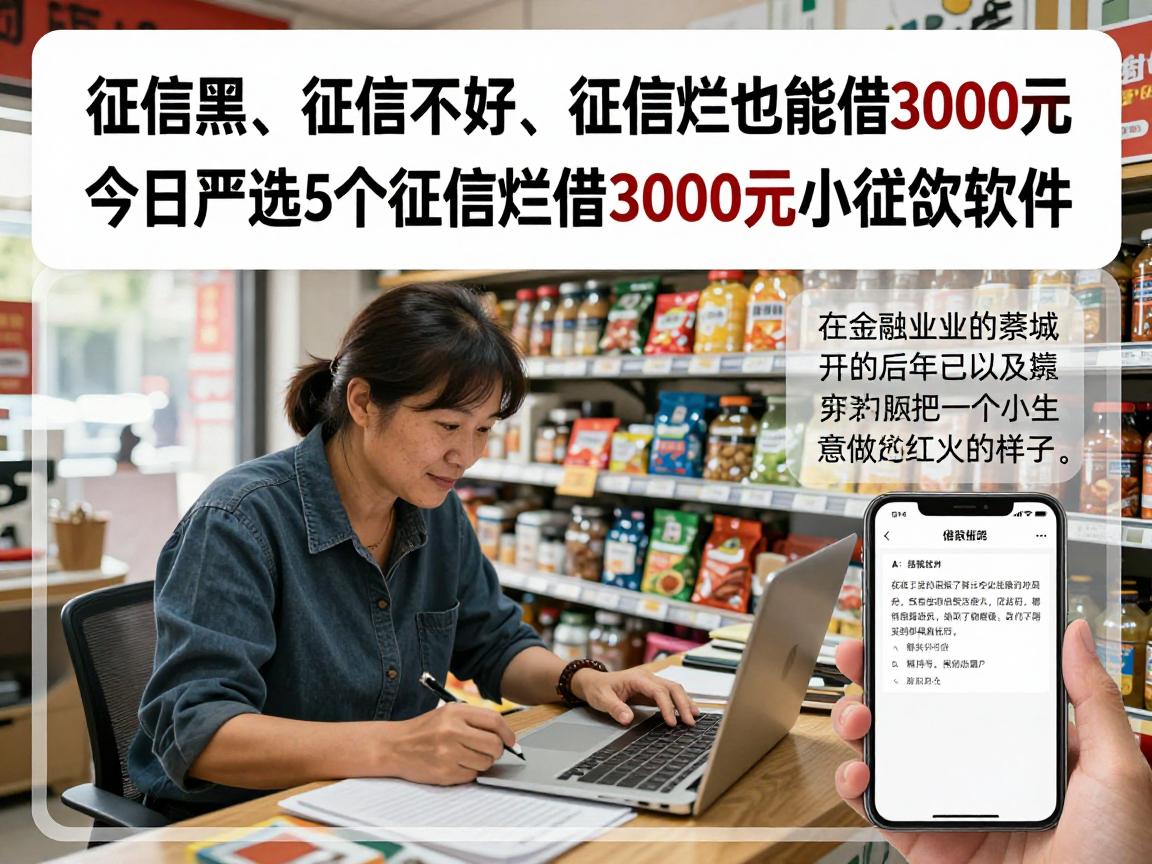 征信黑、征信不好、征信烂也能借3000元!2026独家借款攻略:今日严选5个征信烂借3000元小额贷款软件