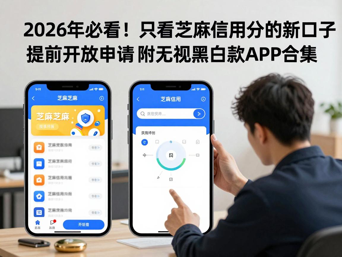 2026年必看!只看芝麻信用分的新口子提前开放申请,附无视黑白贷款APP合集