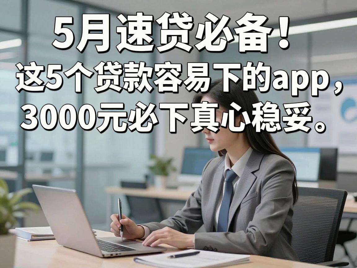 5月速贷必备!这5个贷款容易下的app,3000元必下真心稳妥