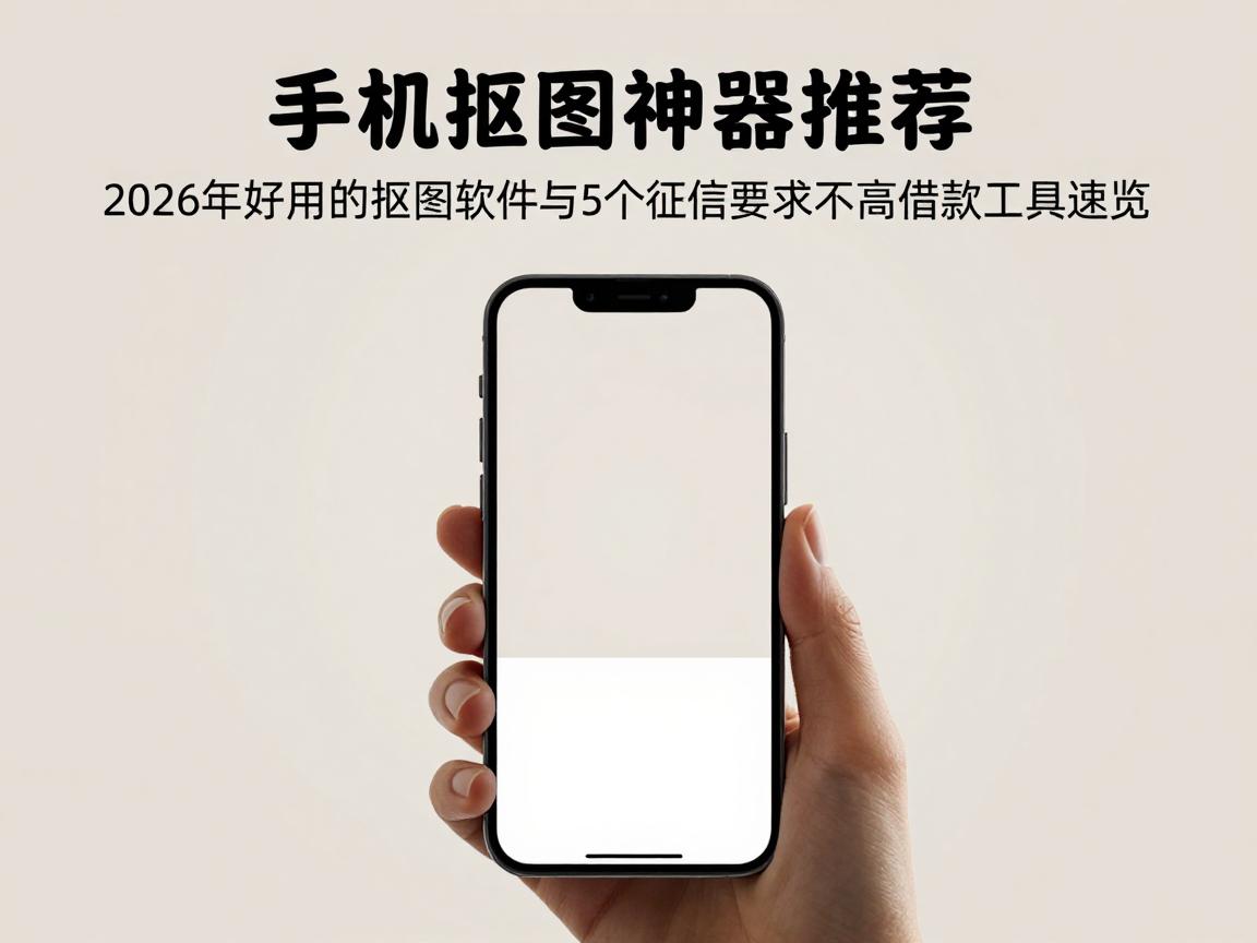 手机抠图神器推荐：2026年好用的抠图软件与5个征信要求不高的借款工具速览
