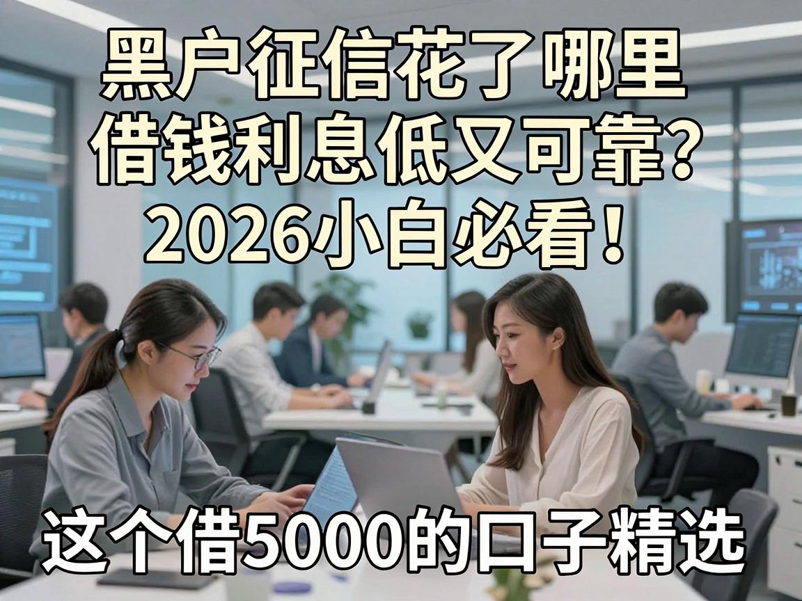 黑户征信花了哪里借钱利息低又可靠?2026小白必看!这5个借5000的口子精选