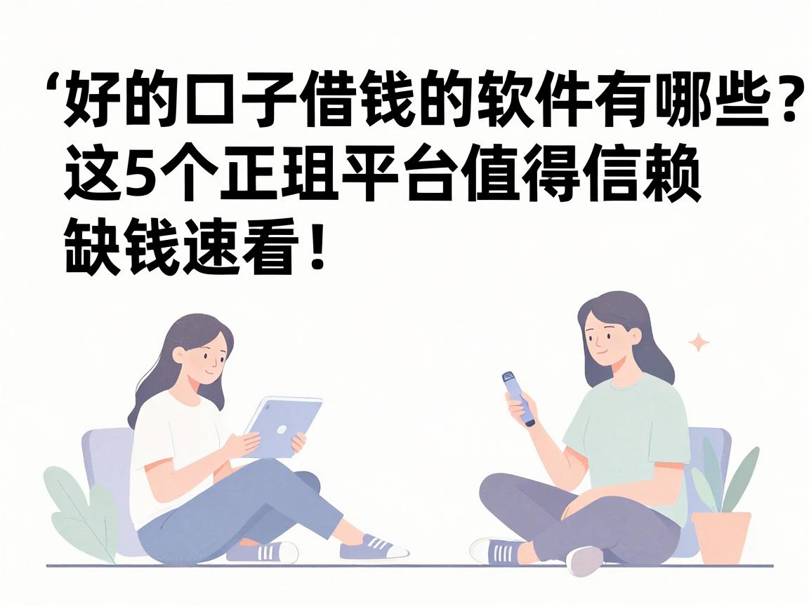 好的口子借钱的软件有哪些？这5个正规平台值得信赖，缺钱速看！