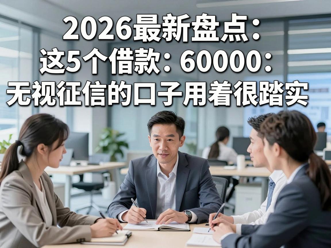 2026最新盘点:这5个借款6000无视征信的口子用着很踏实,贷款黑户下款率高的优选!
