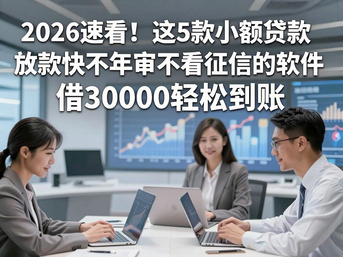 2026速看!这5款小额贷款放款快不年审不看征信的软件,借30000轻松到账