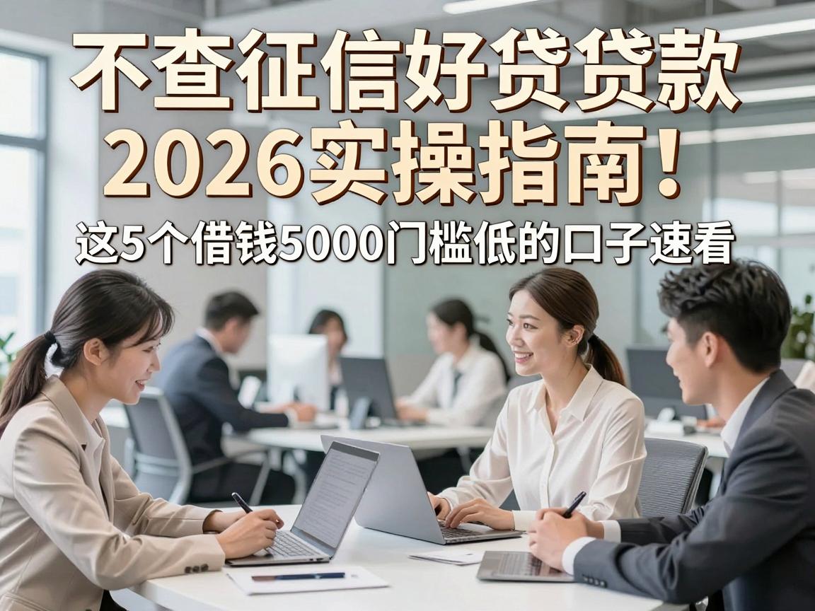 不查征信好贷贷款2026实操指南!这5个借钱5000门槛低的口子速看
