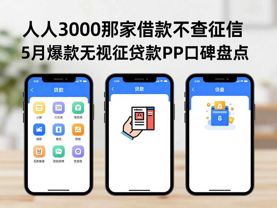 人人3000那家借款不查征信，5月爆款无视征信贷款APP口碑盘点