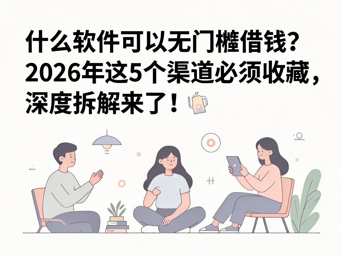 什么软件可以无门槛借钱？2026年这5个渠道必须收藏，深度拆解来了！