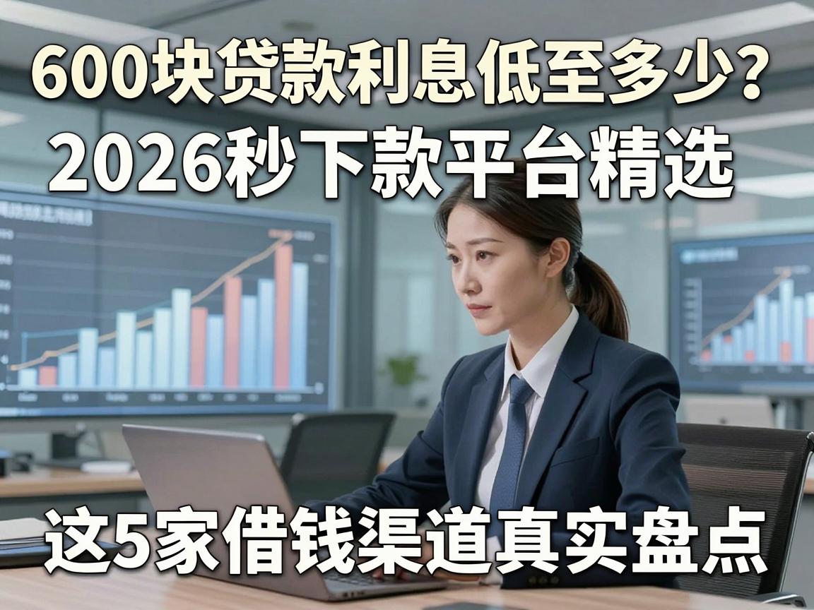 600块贷款利息低至多少？2026秒下款平台精选，这5家借钱渠道真实盘点！
