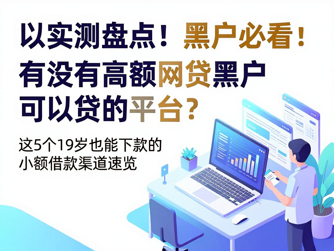 实测盘点!黑户必看:有没有高额网贷黑户可以贷的平台?这5个19岁也能下款的小额借款渠道速览
