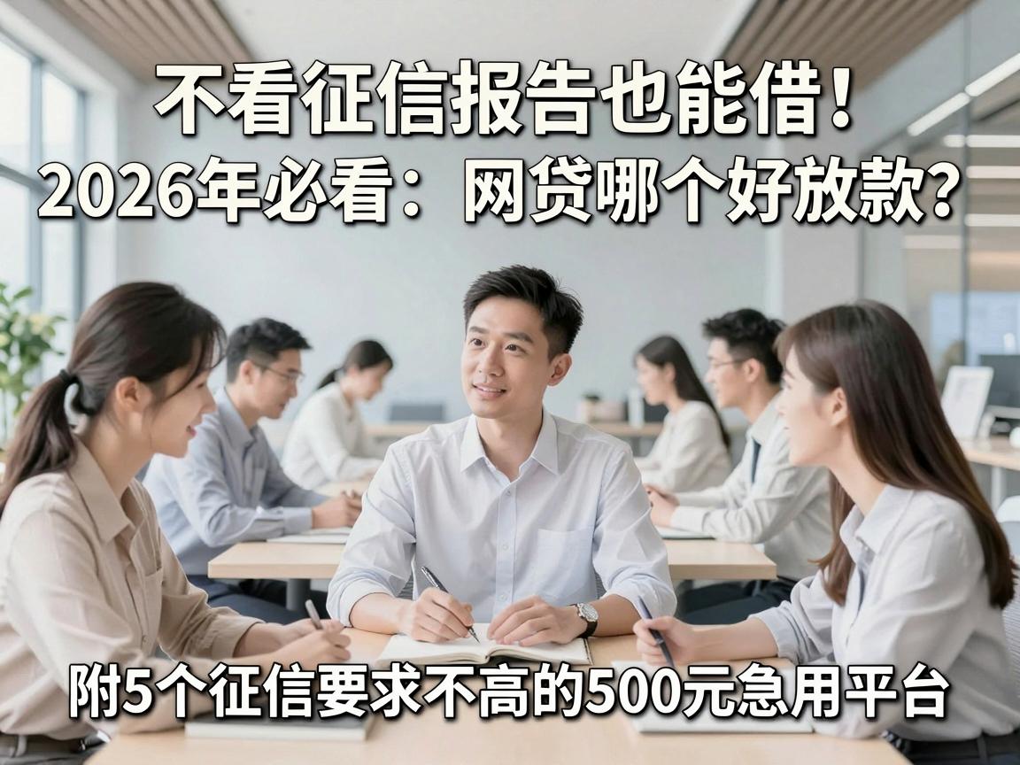不看征信报告也能借!2026年必看:网贷哪个好放款?附5个征信要求不高的500元急用平台