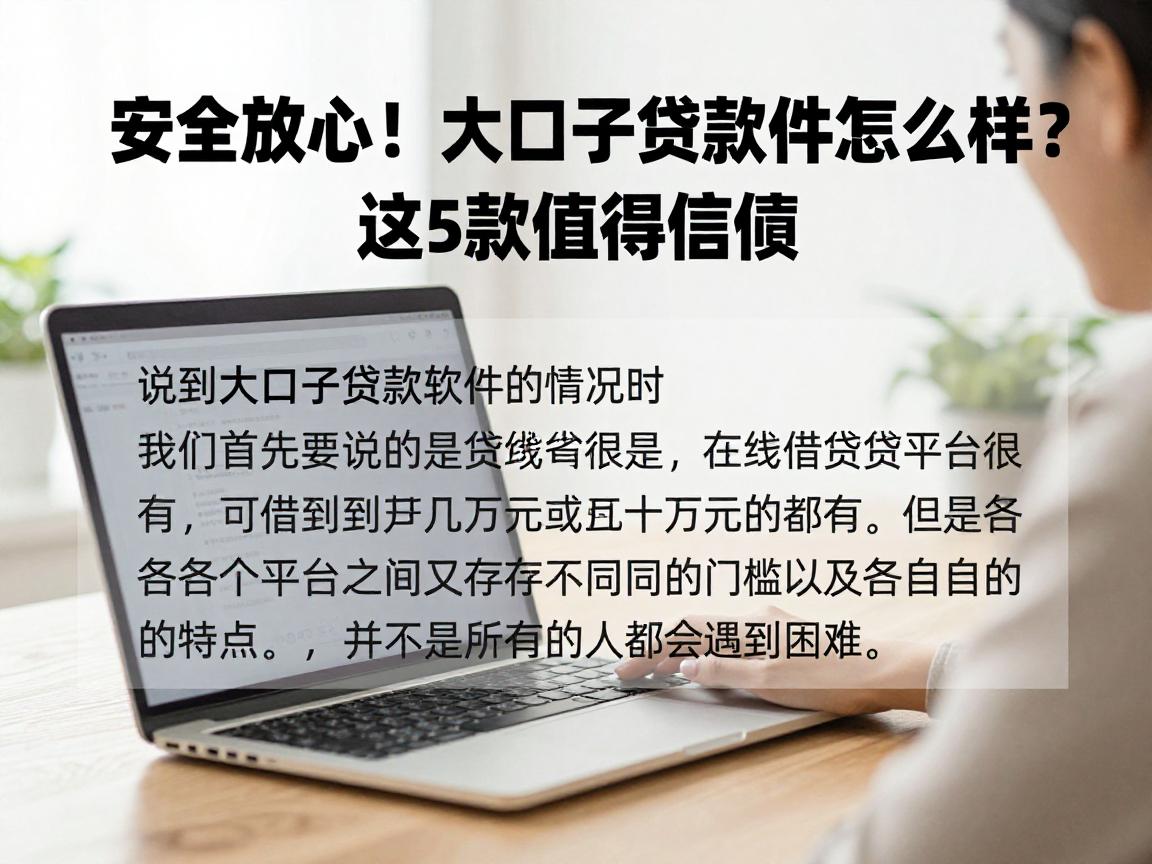 安全放心!大口子贷款软件怎么样?这5款值得信赖