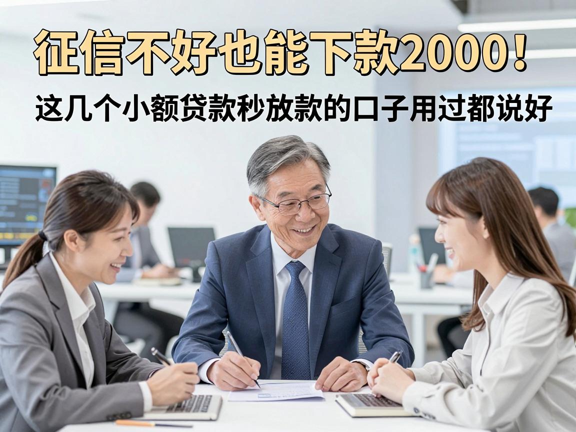 征信不好也能下款2000!这几个小额贷款秒放款的口子用过都说好