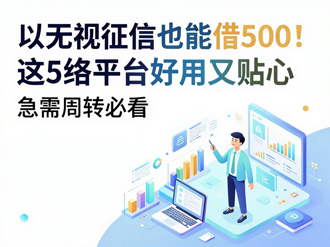 无视征信也能借500!这5个网络平台好用又贴心,急需周转必看