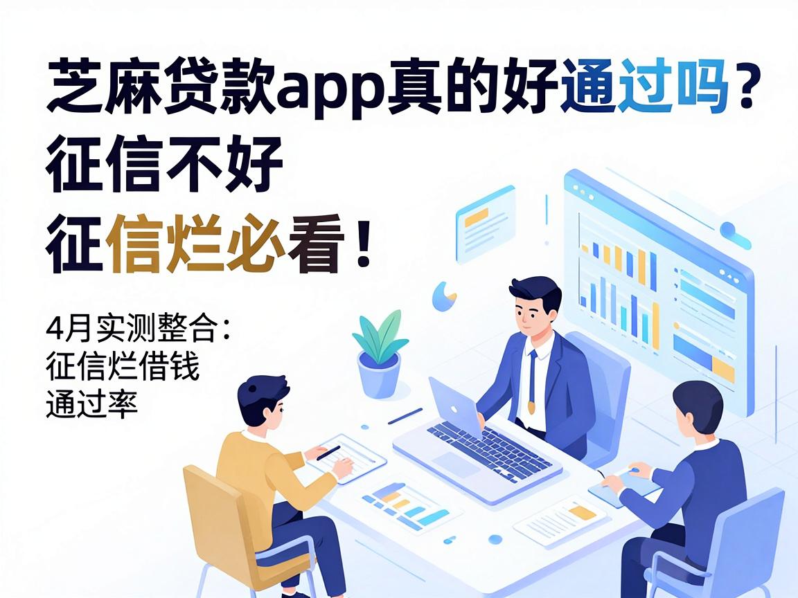 征信黑、征信不好、征信烂必看!芝麻贷款app真的好通过吗?4月实测整合:征信烂借钱1000的app通过率