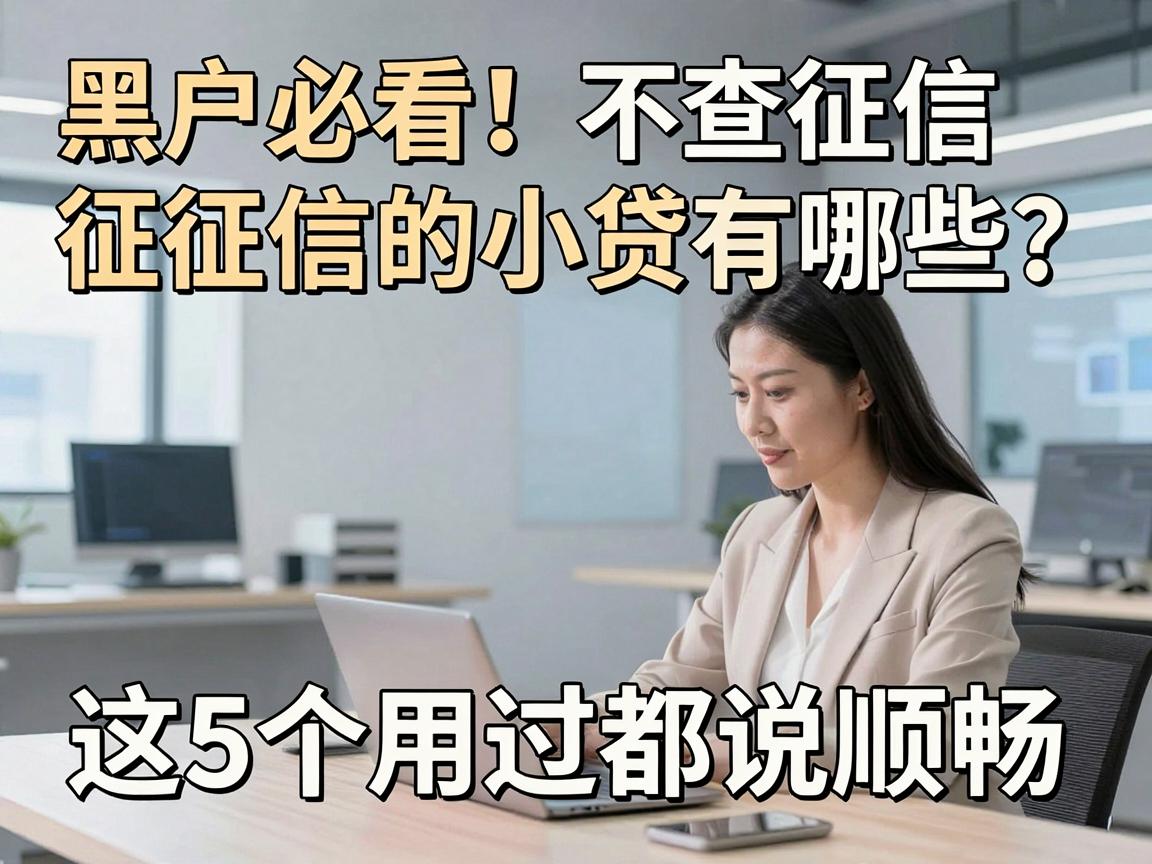 黑户必看！不查征信的小贷有哪些？这5个用过都说顺畅