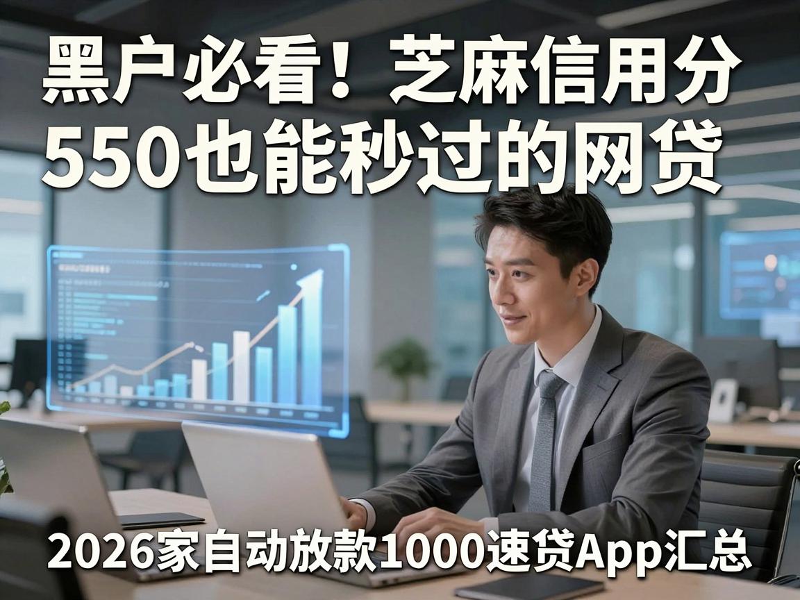 黑户必看！芝麻信用分550也能秒过的网贷，2026家自动放款1000速贷App汇总