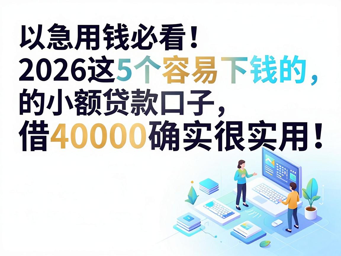 急用钱必看!2026这5个容易下钱的小额贷款口子,借40000确实很实用