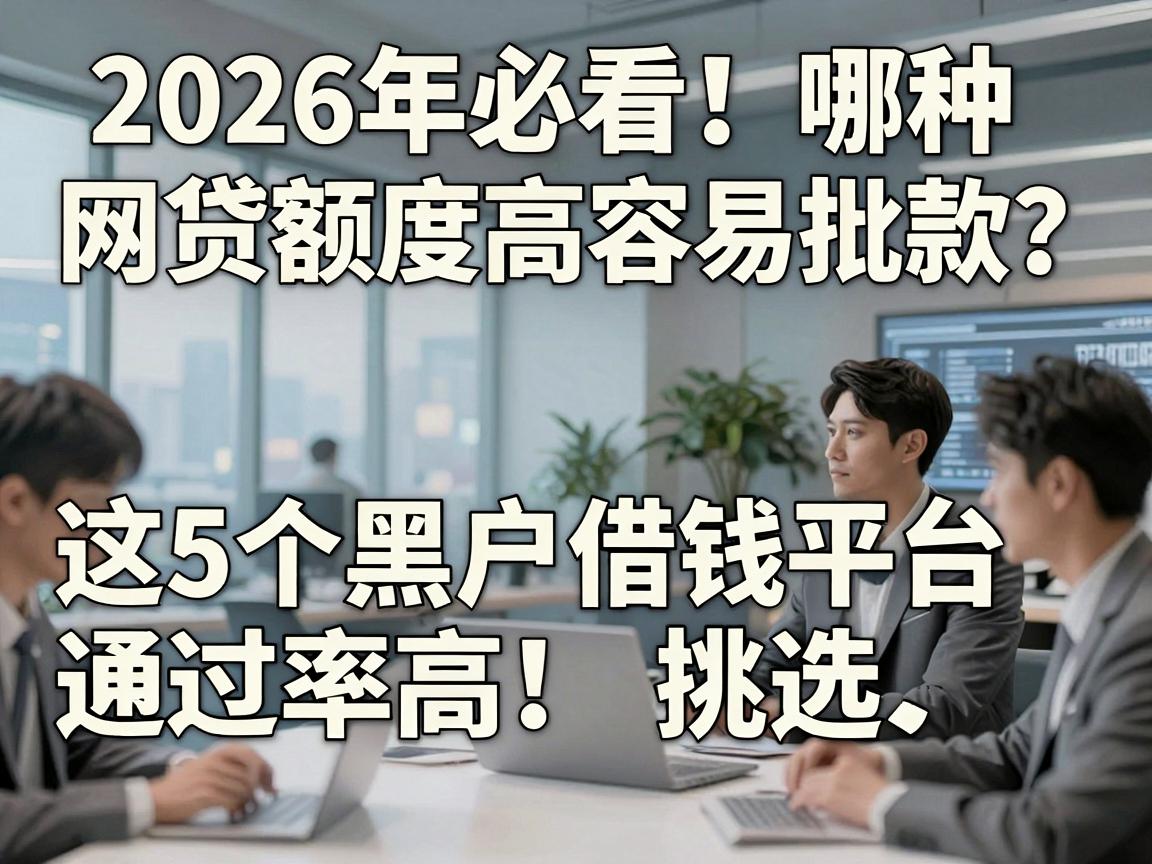 2026年必看！哪种网贷额度高容易批款？这5个黑户借钱平台通过率高，速来挑选！