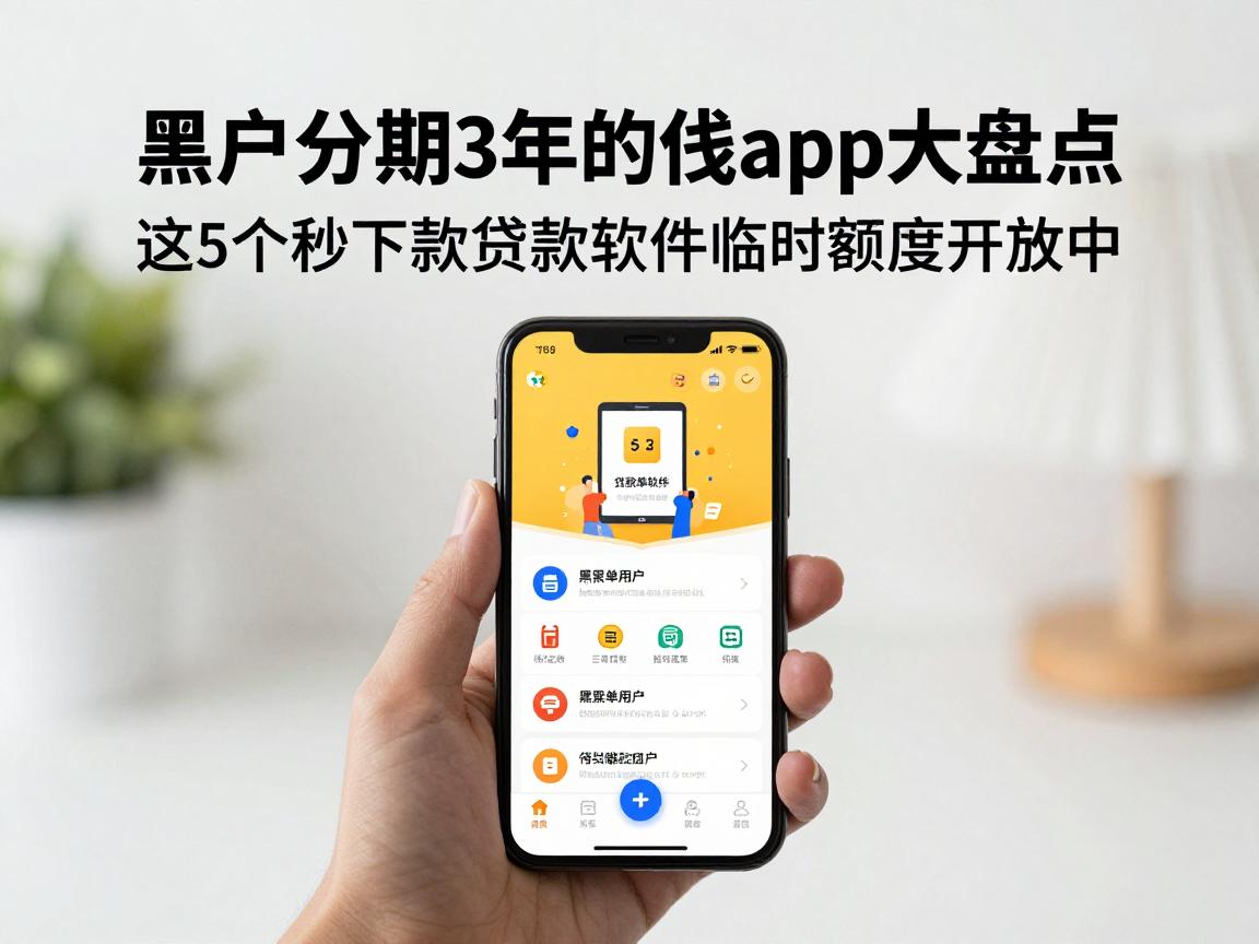 黑户分期3年的借钱app大盘点!这5个秒下款贷款软件临时额度开放中