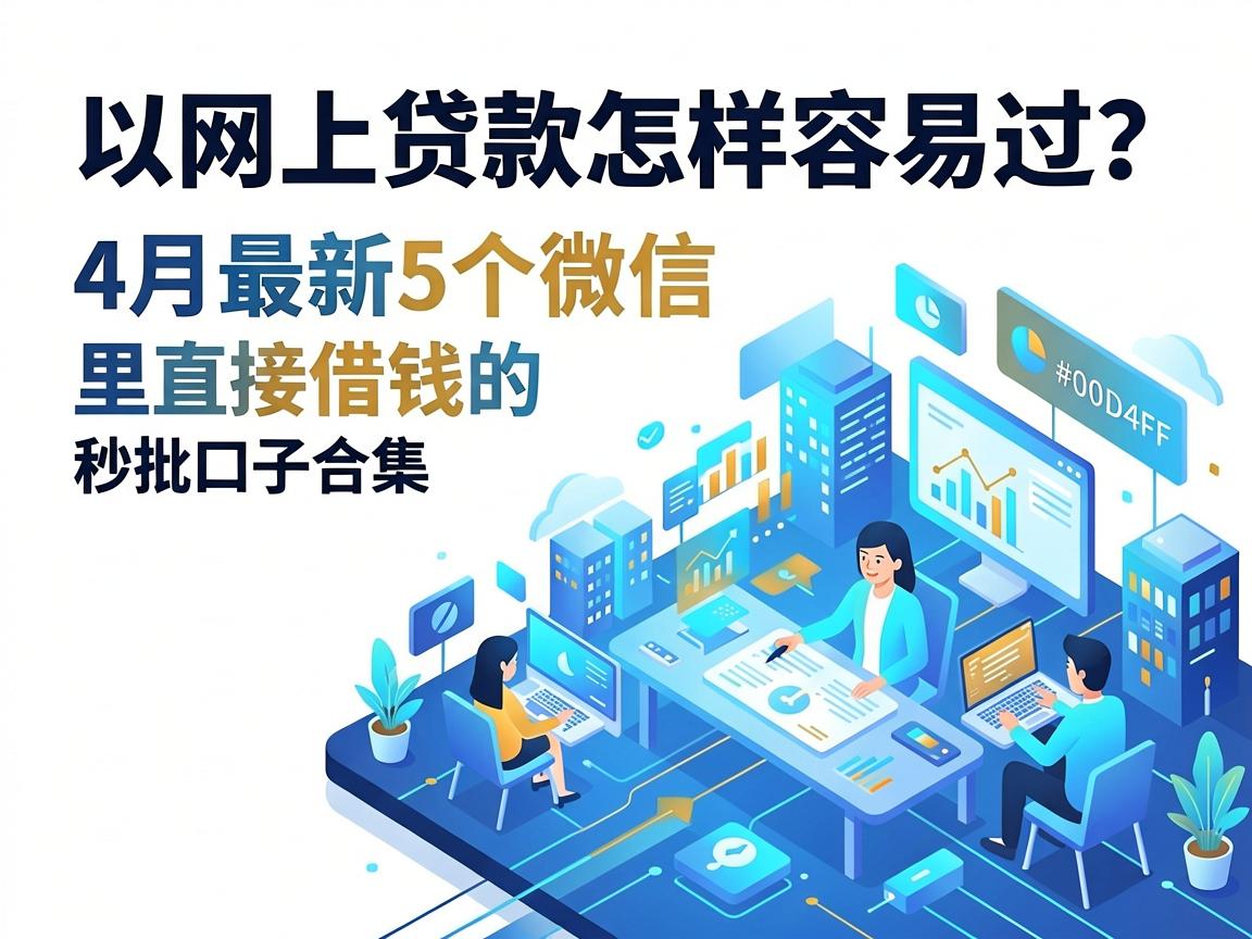 网上贷款怎样容易过?4月最新5个微信里直接借钱的秒批口子合集