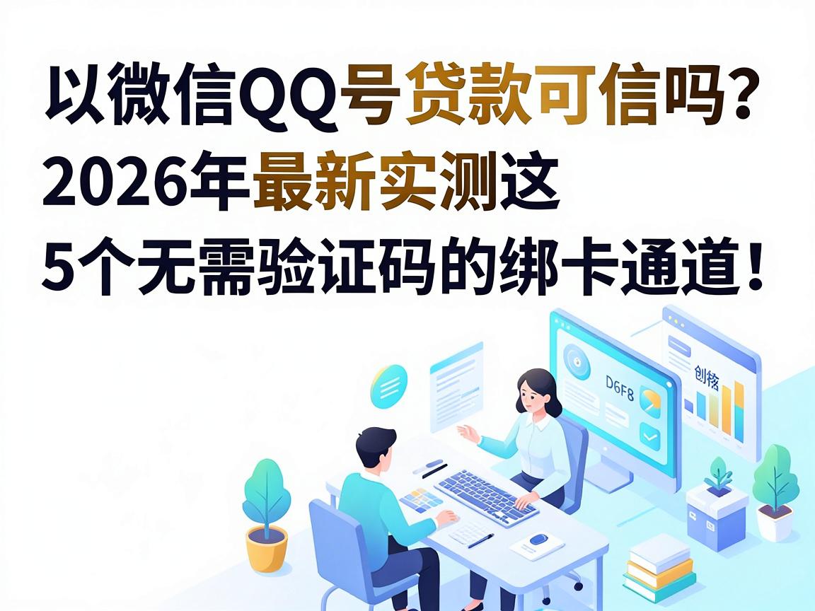 凭微信QQ号贷款可信吗?2026年最新实测这5个无需验证码的绑卡通道!