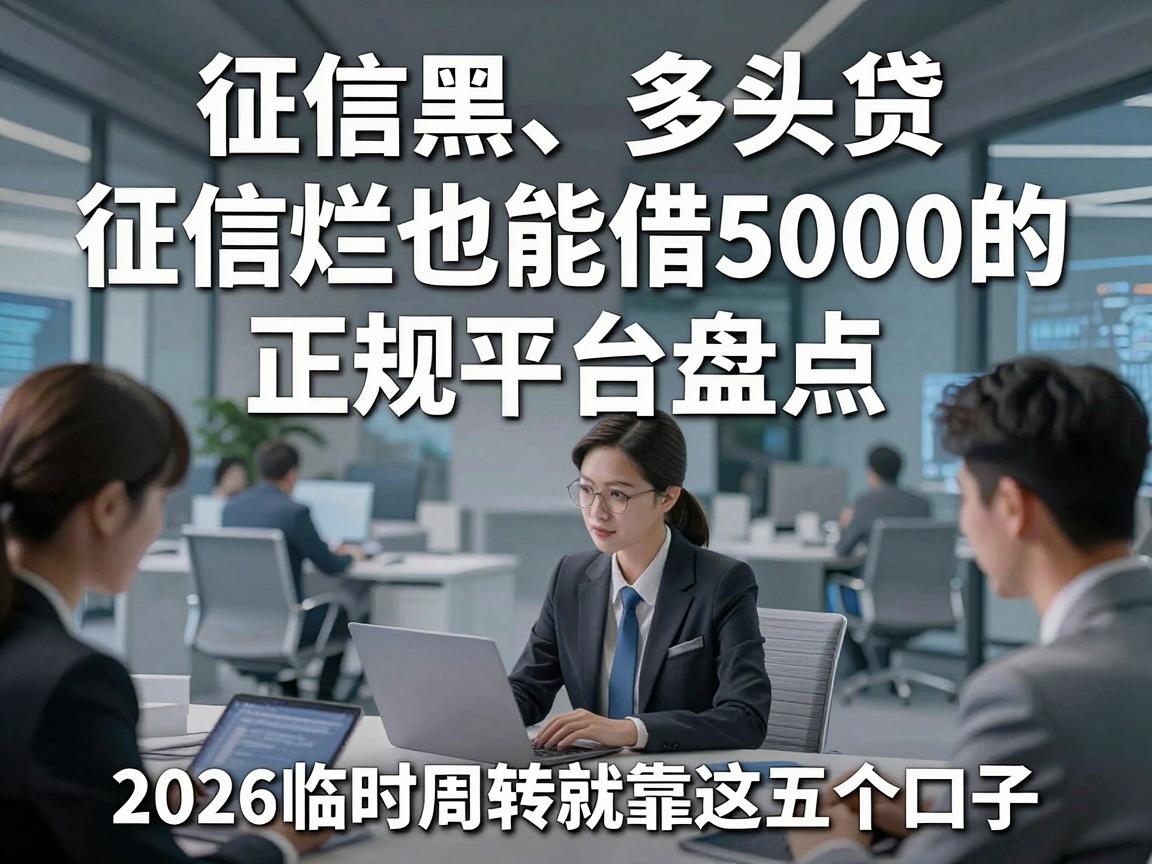 征信黑、多头贷、征信烂也能借5000的正规平台盘点,2026临时周转就靠这五个口子
