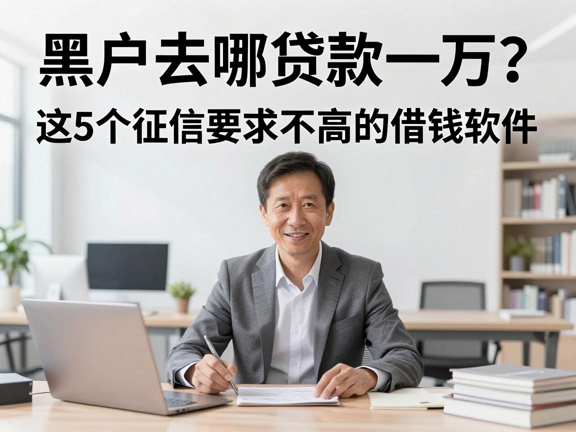 黑户去哪贷款一万？这5个征信要求不高的借钱软件，黑户也能试试