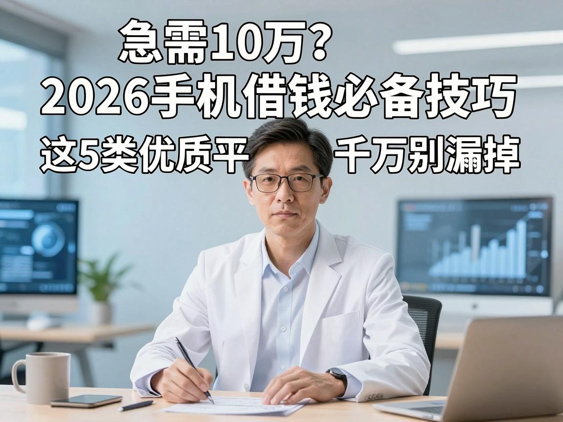急需10万?2026手机借钱必备技巧,这5类优质平台千万别漏掉