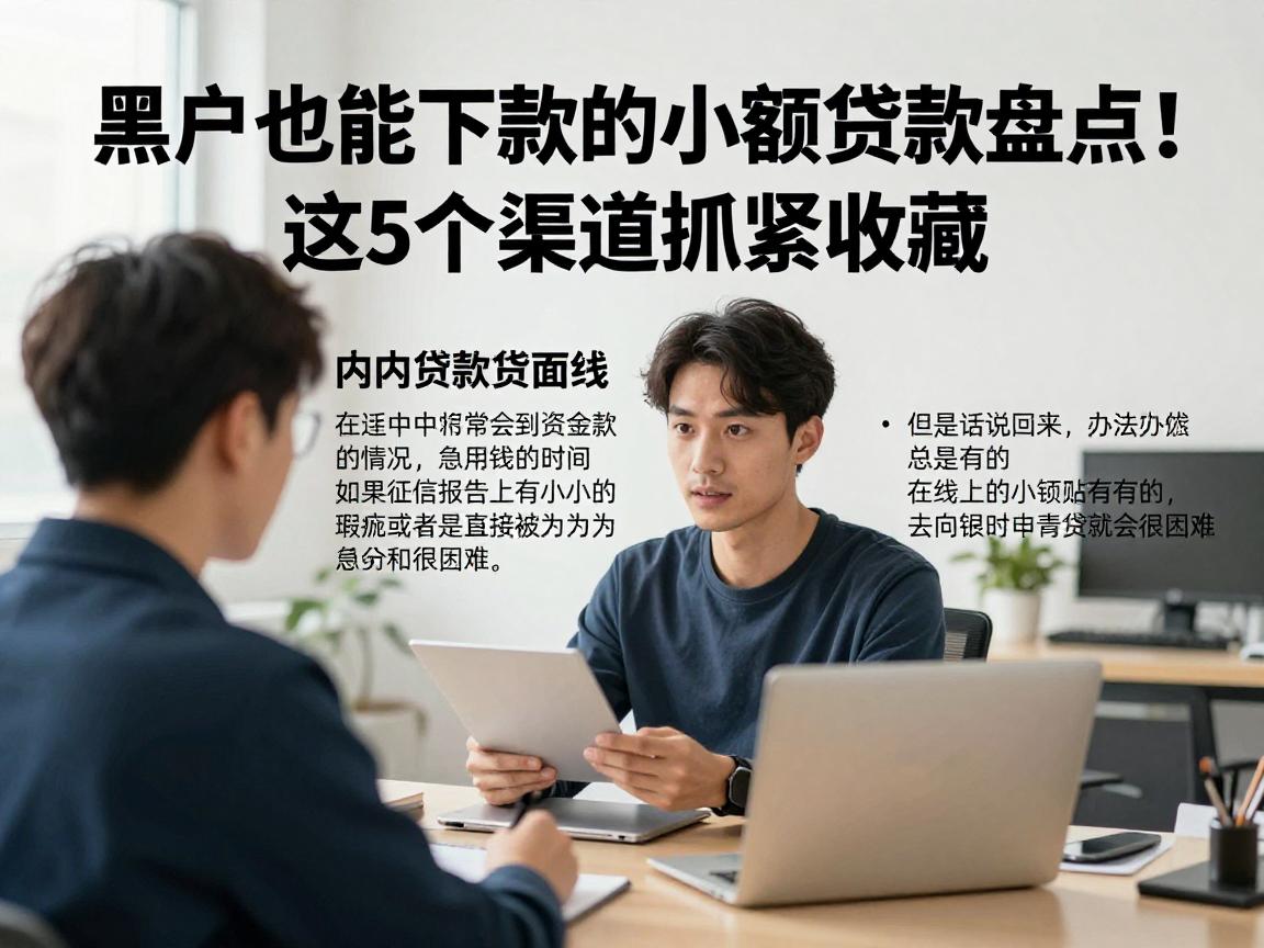 黑户也能下款的小额贷款盘点!这5个渠道抓紧收藏