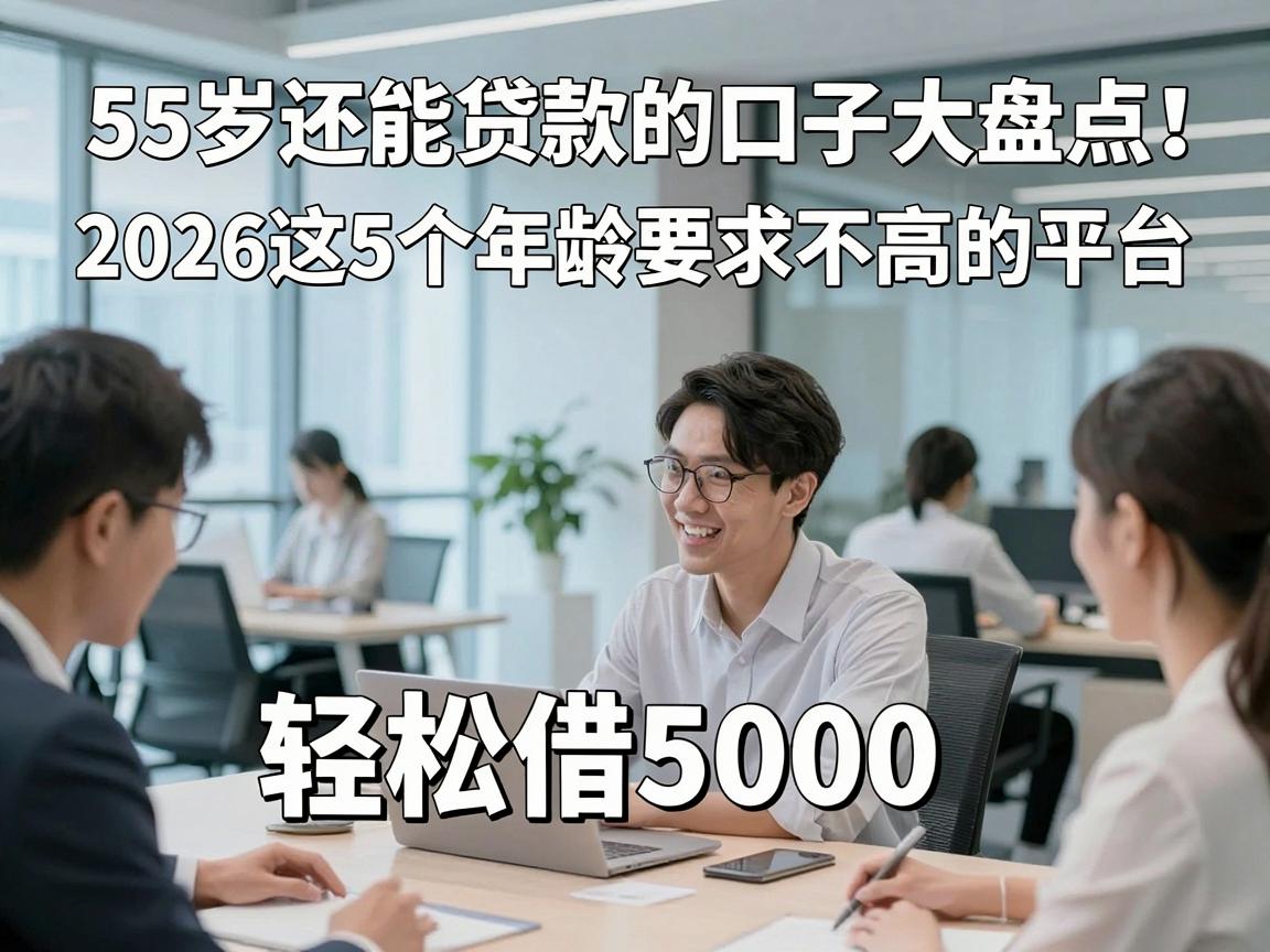 55岁还能贷款的口子大盘点！2026这5个年龄要求不高的平台，轻松借5000