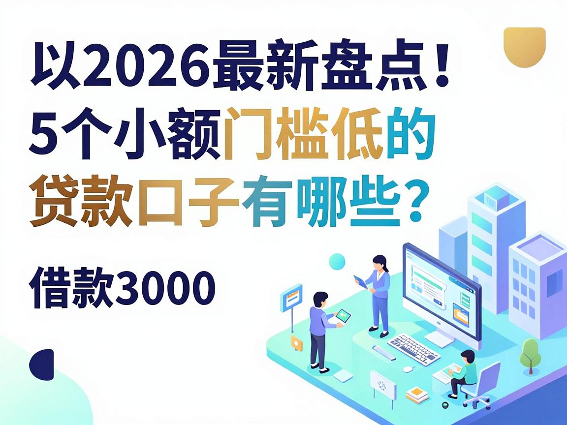 2026最新盘点!5个小额门槛低的贷款口子有哪些?借款3000必看速贷技巧