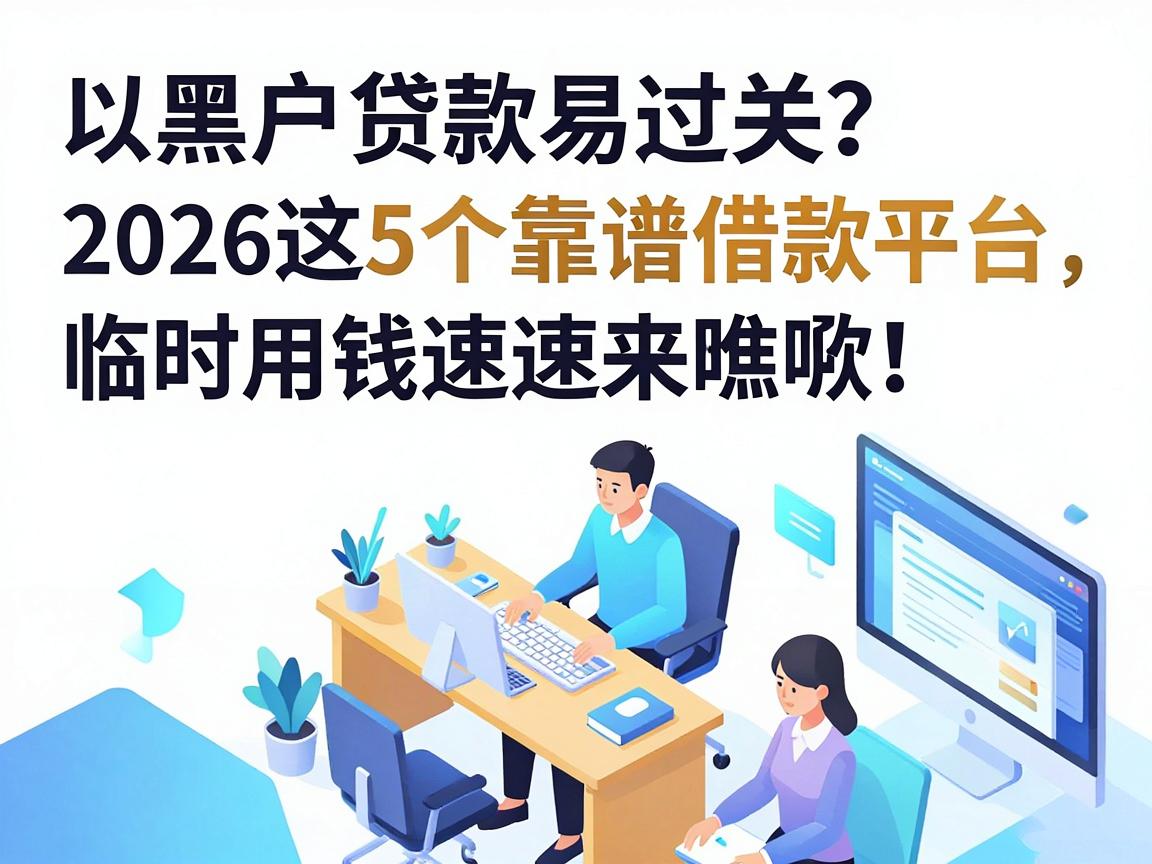 黑户贷款易过关?2026这5个靠谱借款平台独家披露,临时用钱速来瞧瞧!