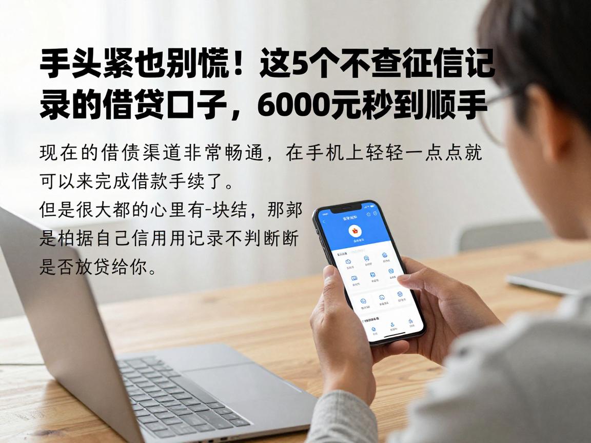 手头紧也别慌!这5个不查征信记录的借钱口子,6000元秒到超顺手